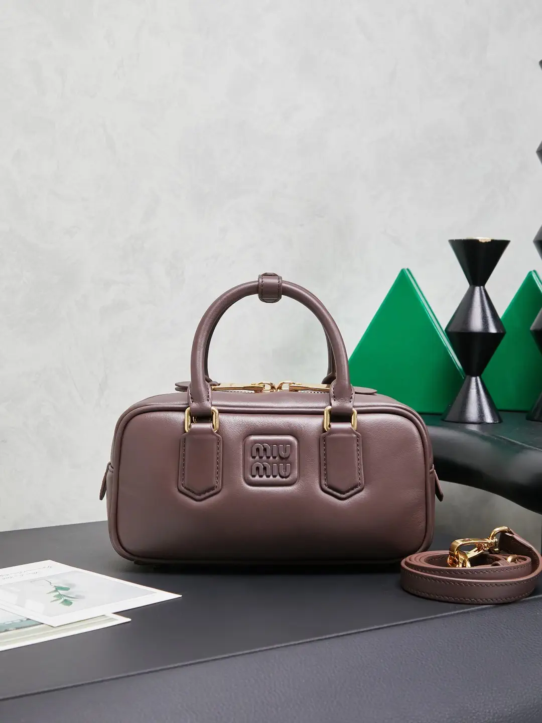 Miu Miu Brown Top Handle Bag image 1