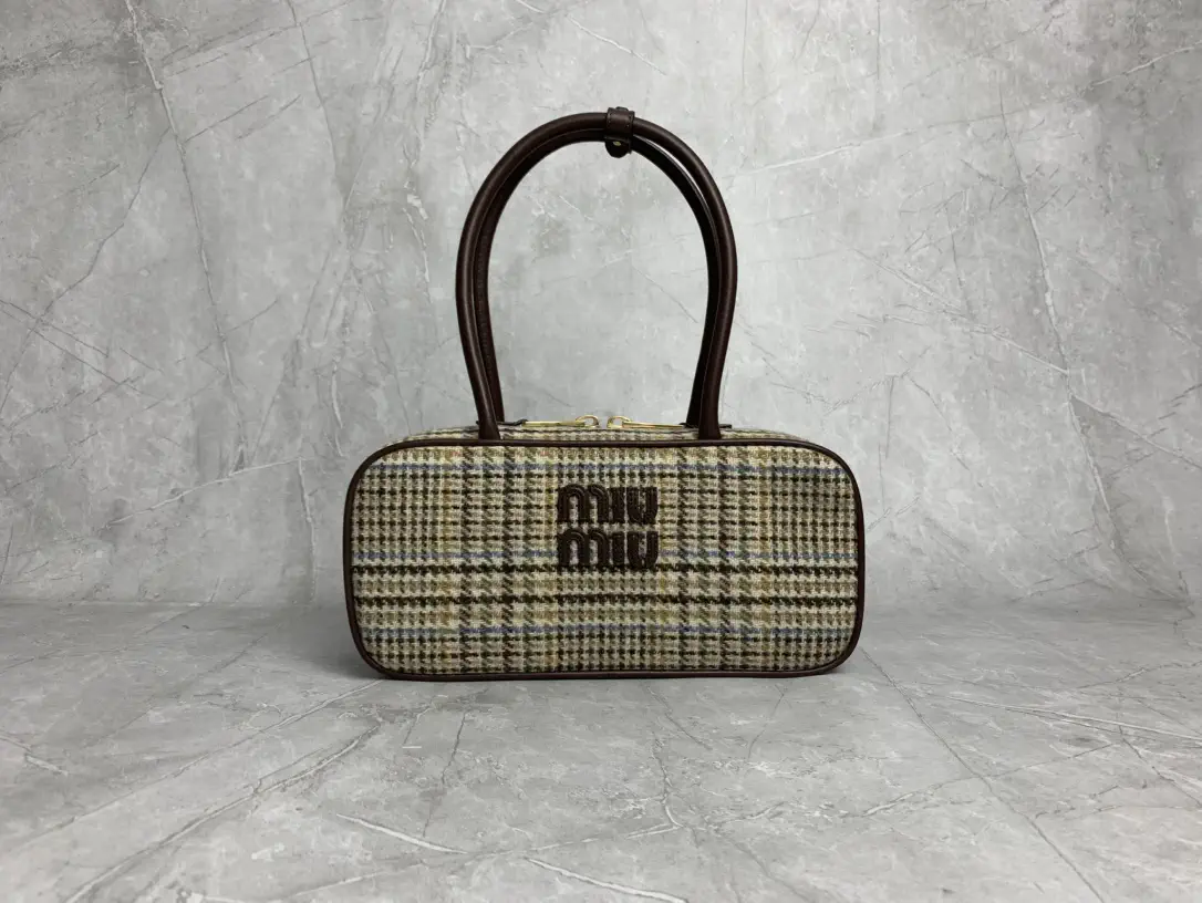 Miu Miu Houndstooth Top Handle Bag image 1