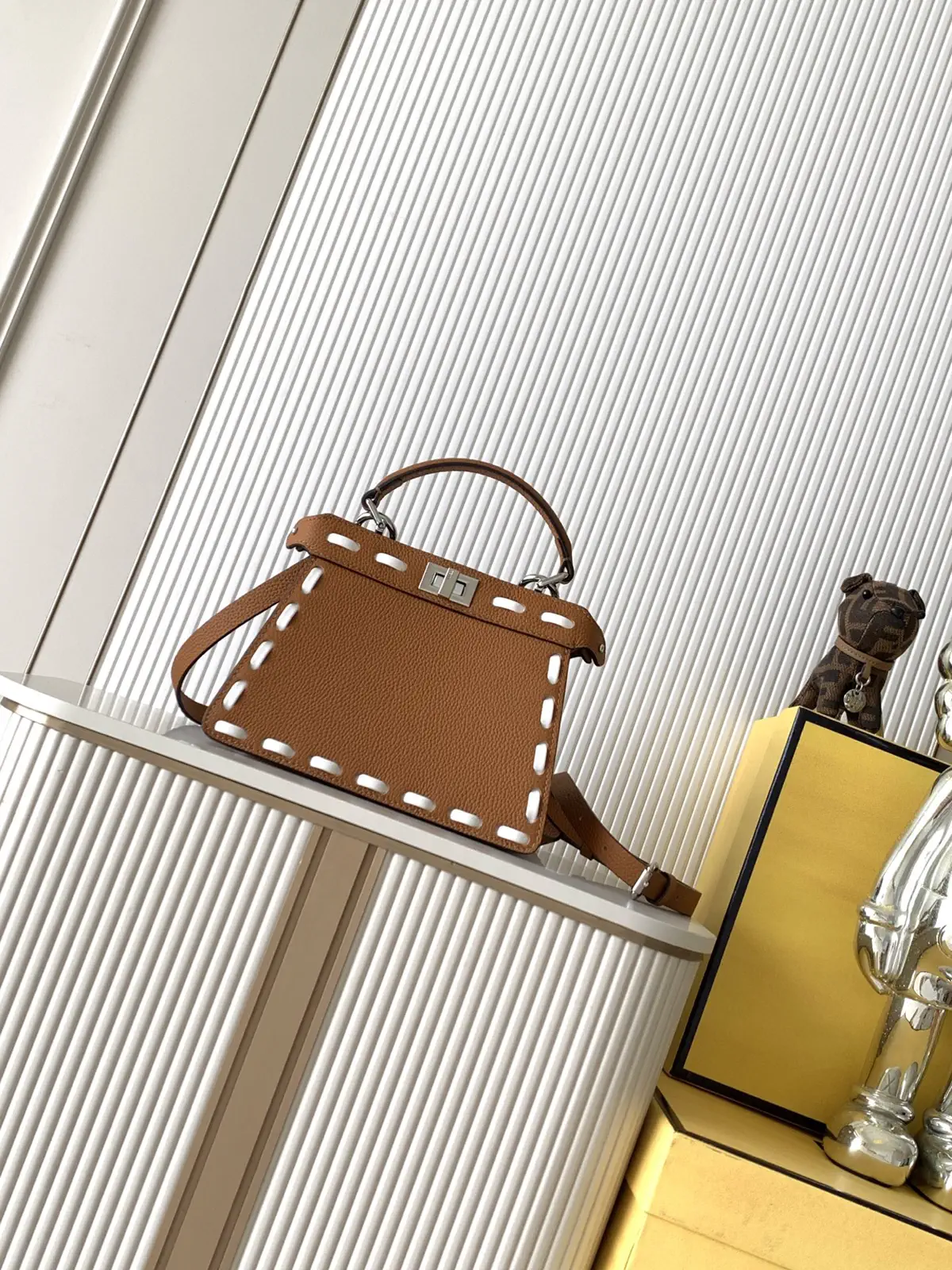 FENDI Peekaboo ISeeU Mini Top Handle Bag image 1