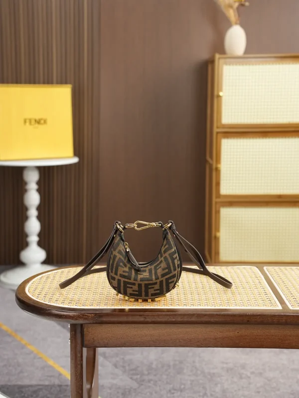 FENDI Monogram Crescent Mini Shoulder Bag image 1