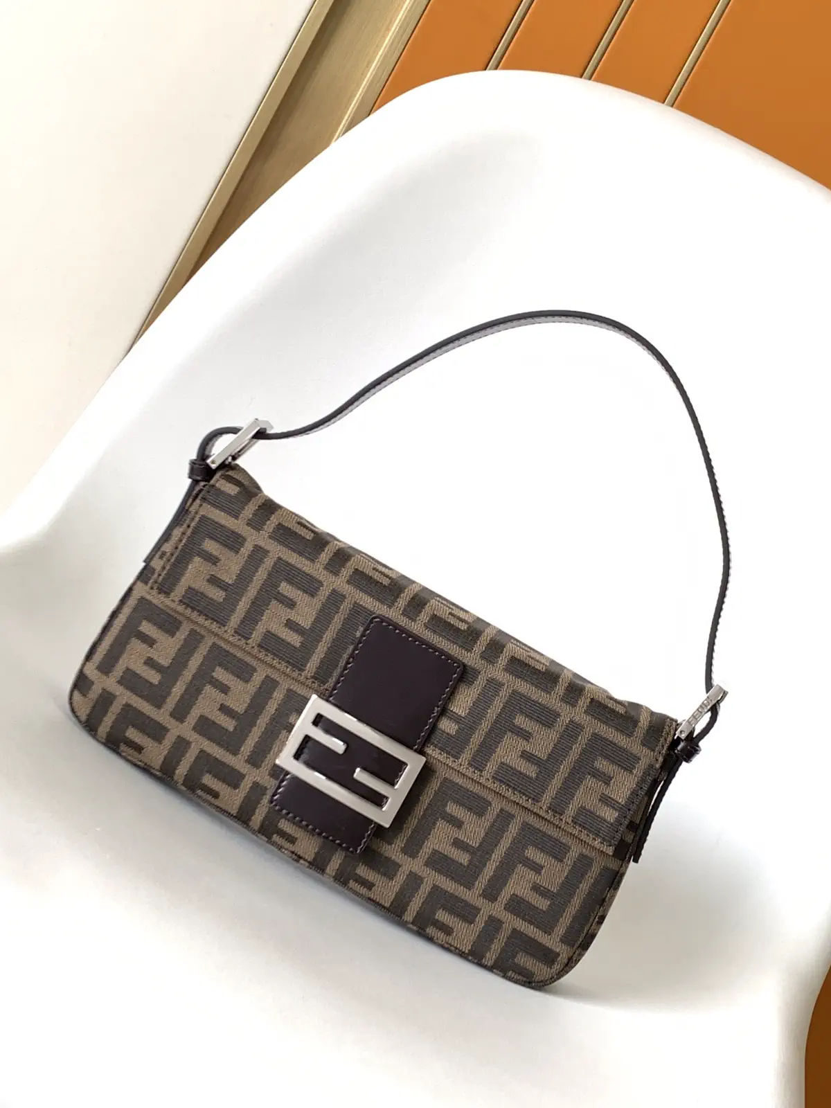 FENDI Monogram Baguette Shoulder Bag image 1