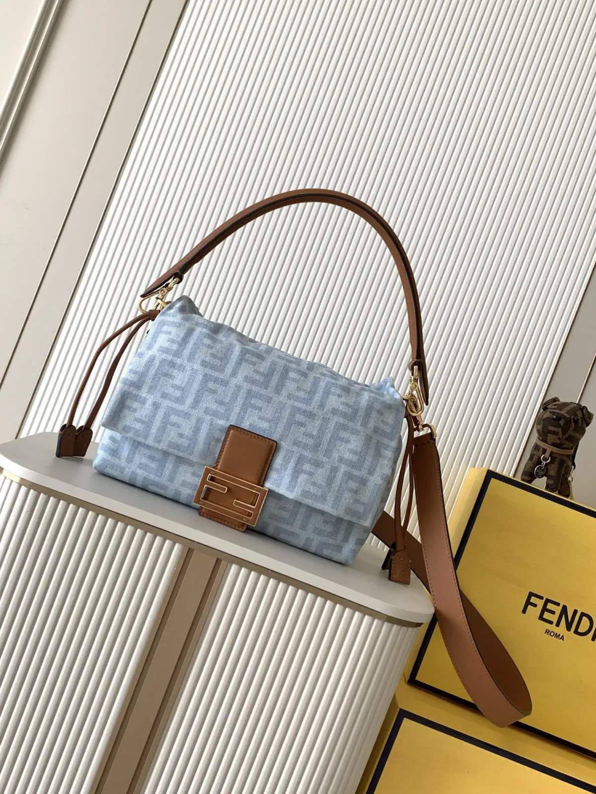 FENDI Monogram Baguette Shoulder Bag image 1