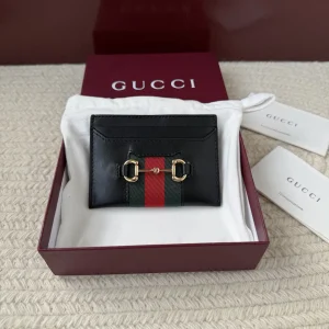 Gucci Horsebit Web Stripe Card Holder image 1