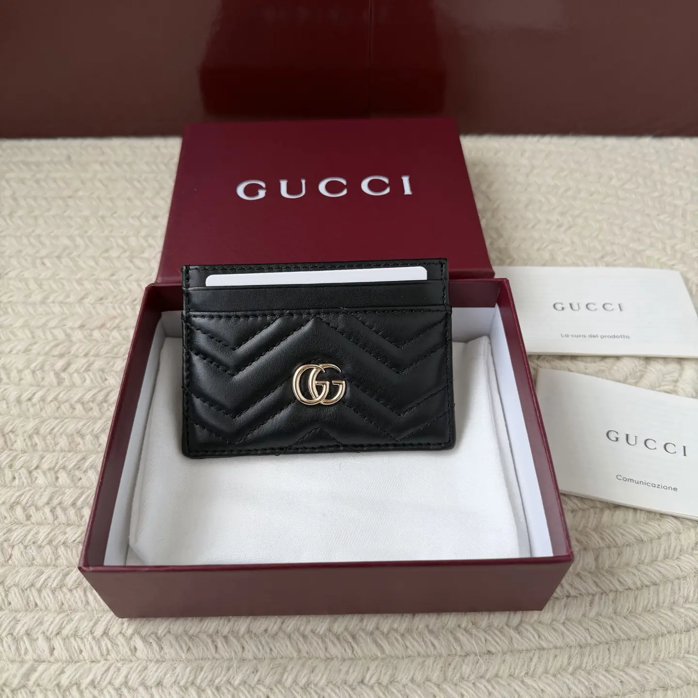 Gucci GG Marmont Quilted Card Holder image 1