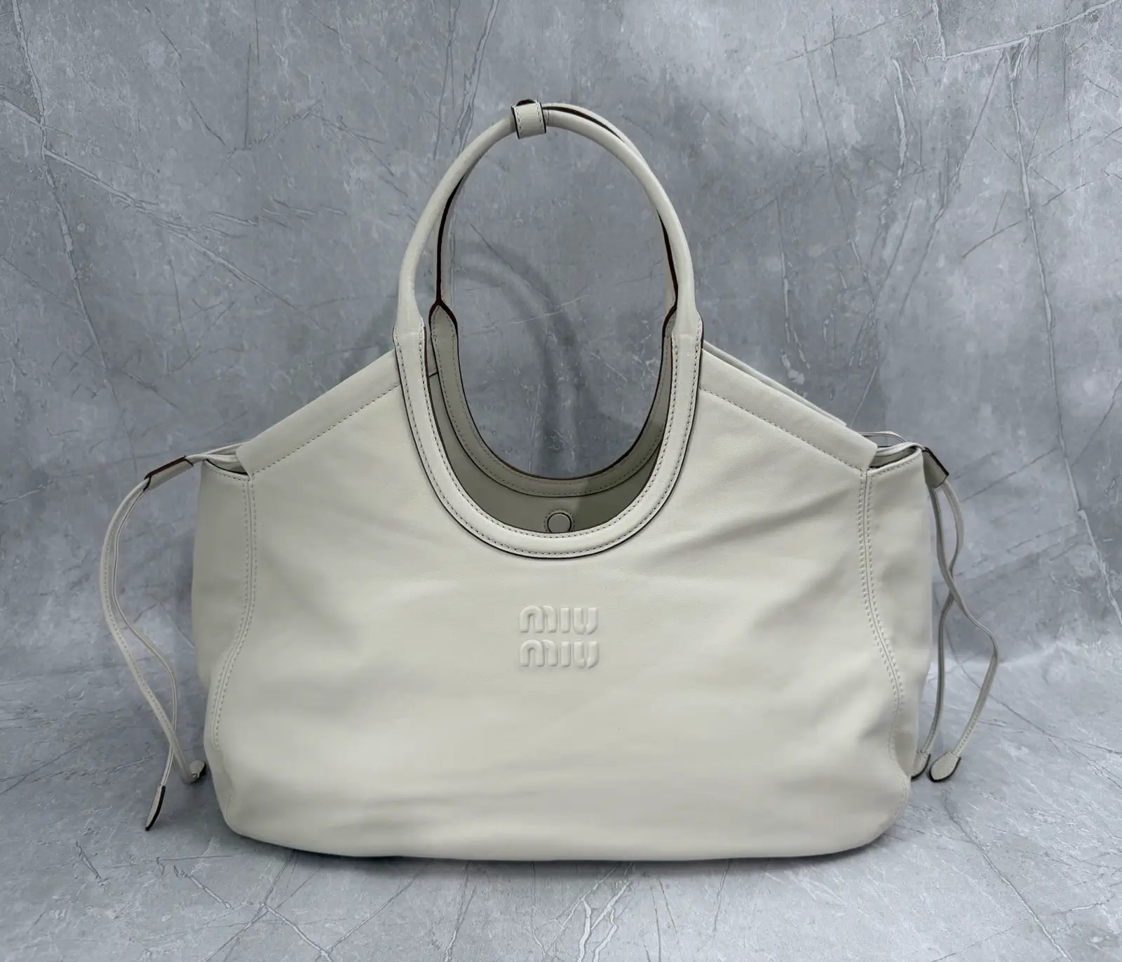 Miu Miu Nappa Leather Tote Bag image 1