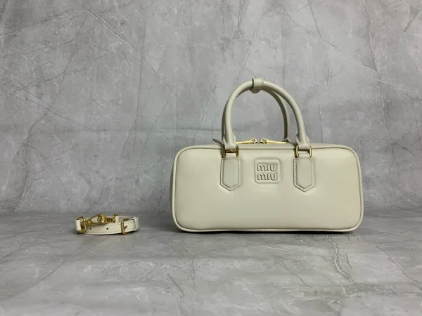 Miu Miu White Top Handle Bag image 1