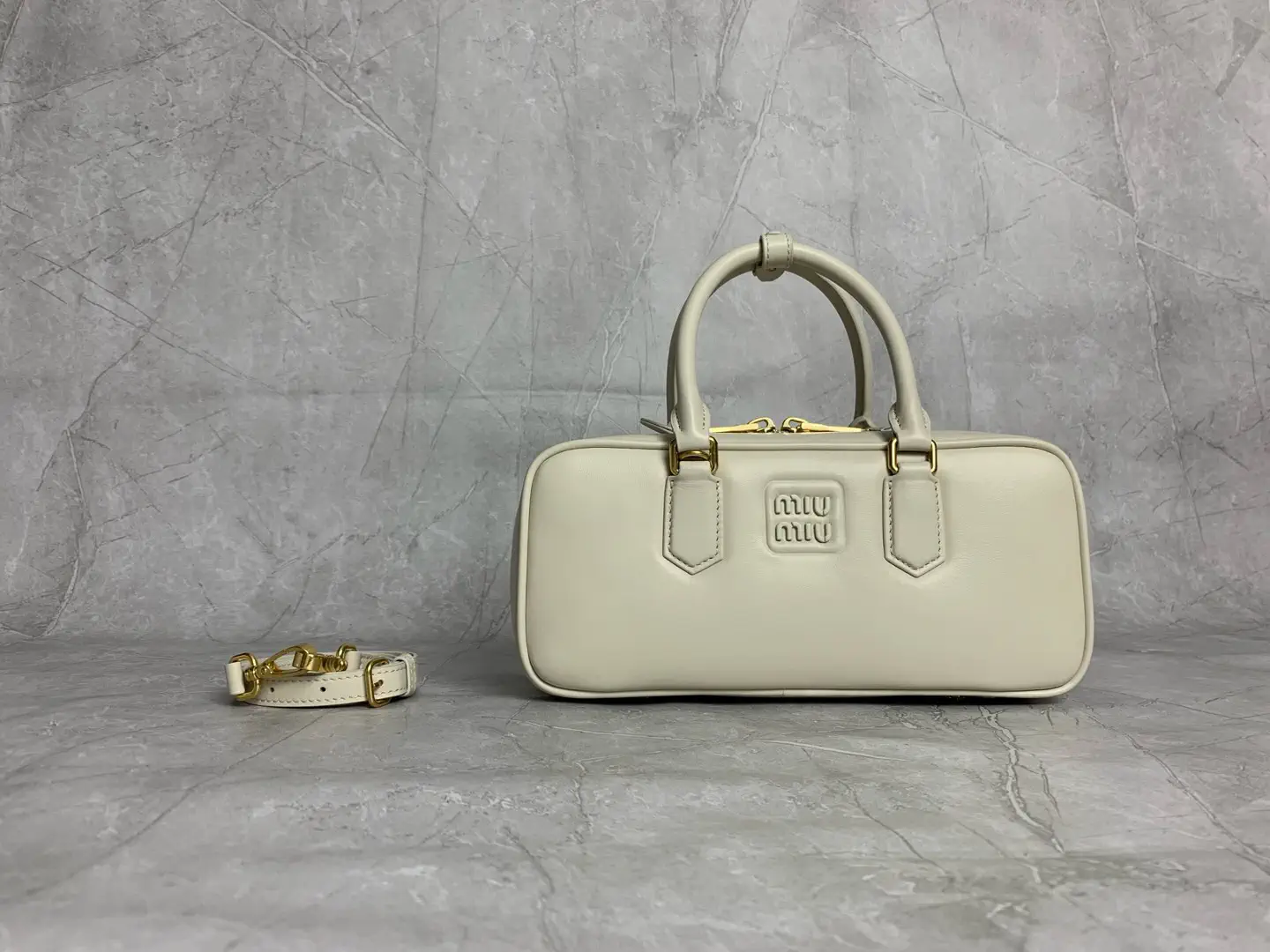 Miu Miu White Top Handle Bag image 1