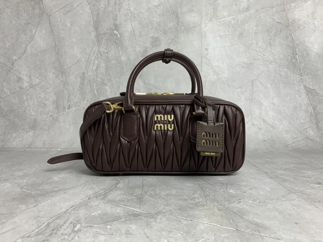Miu Miu Quilted Leather Bowling Bag image 1