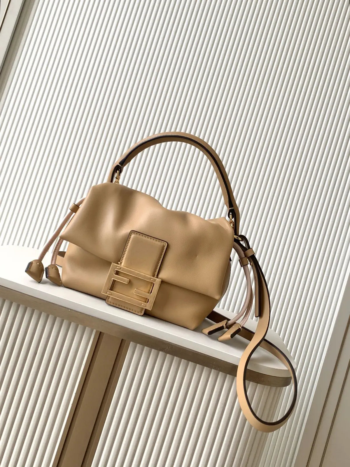FENDI Leather Top Handle Crossbody Bag image 1