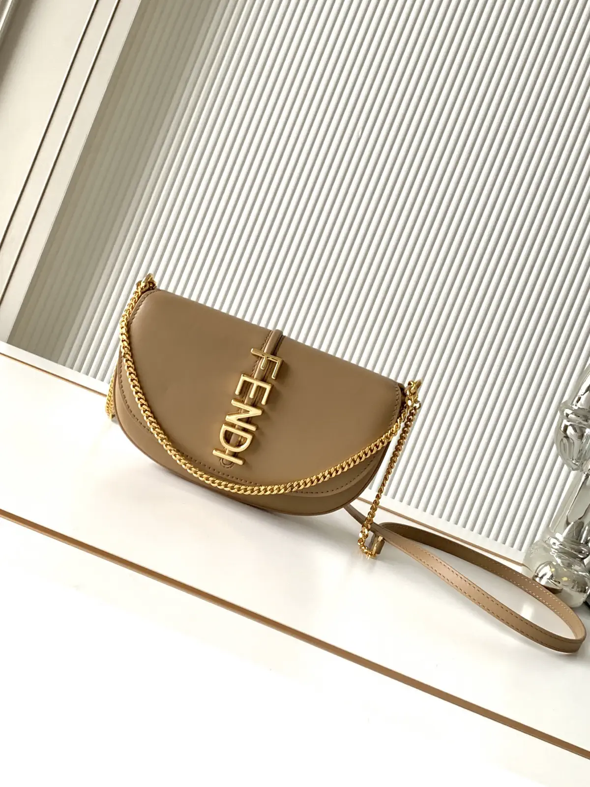 FENDI Leather Crossbody Wallet on Chain image 1