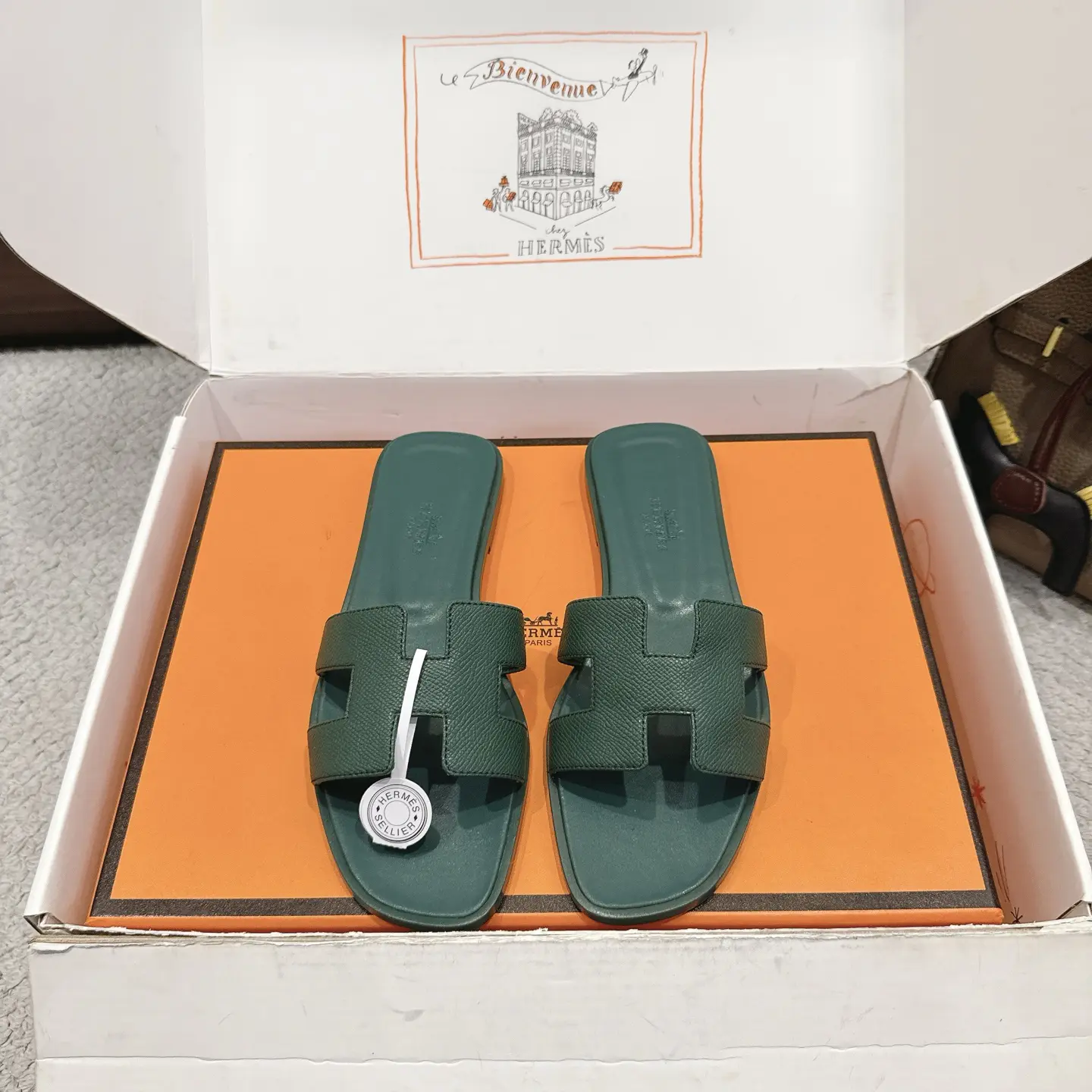 HOran Series Palm Print New Colorway Slippers image 1