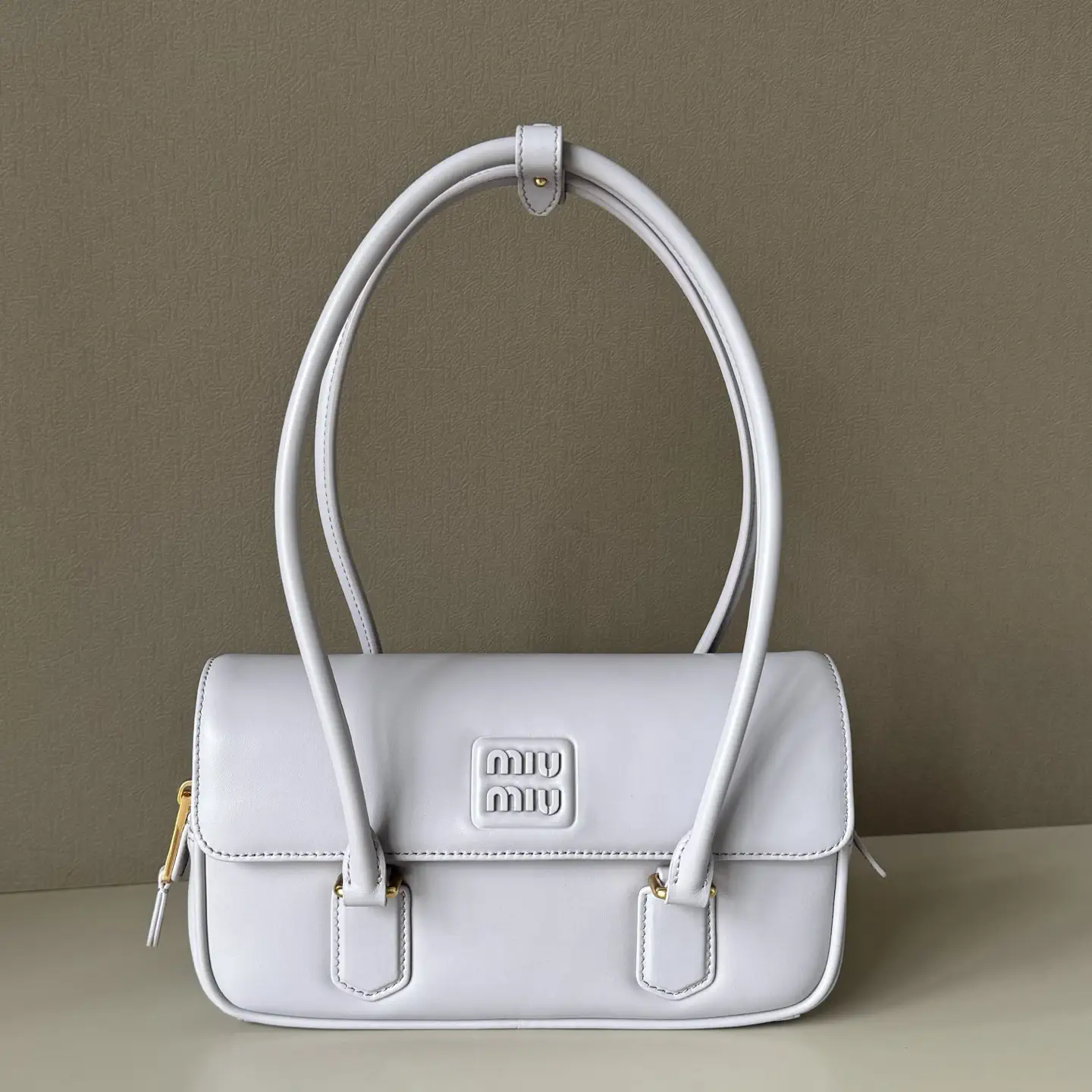 Miu Miu Light Gray Shoulder Bag image 1