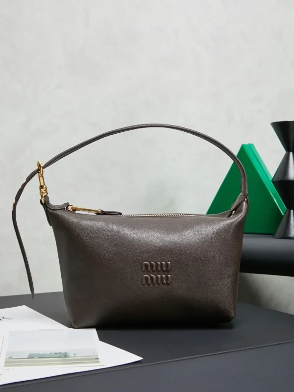 Miu Miu Brown Leather Shoulder Bag image 1