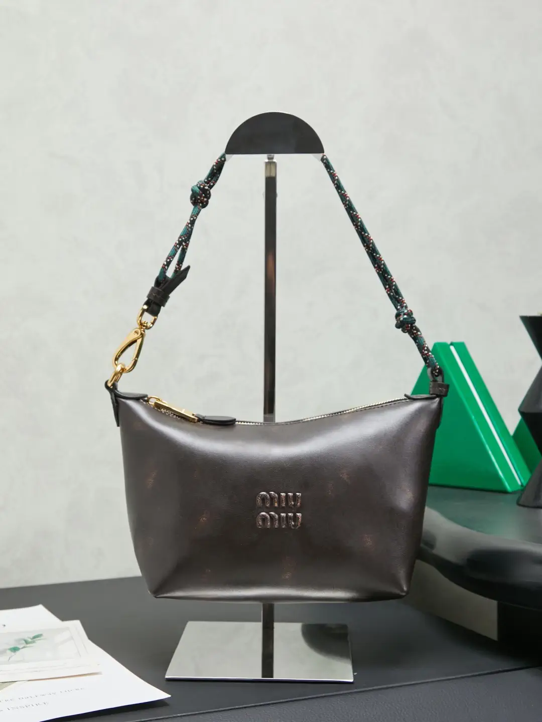 Miu Miu Vintage Distressed Shoulder Bag image 1
