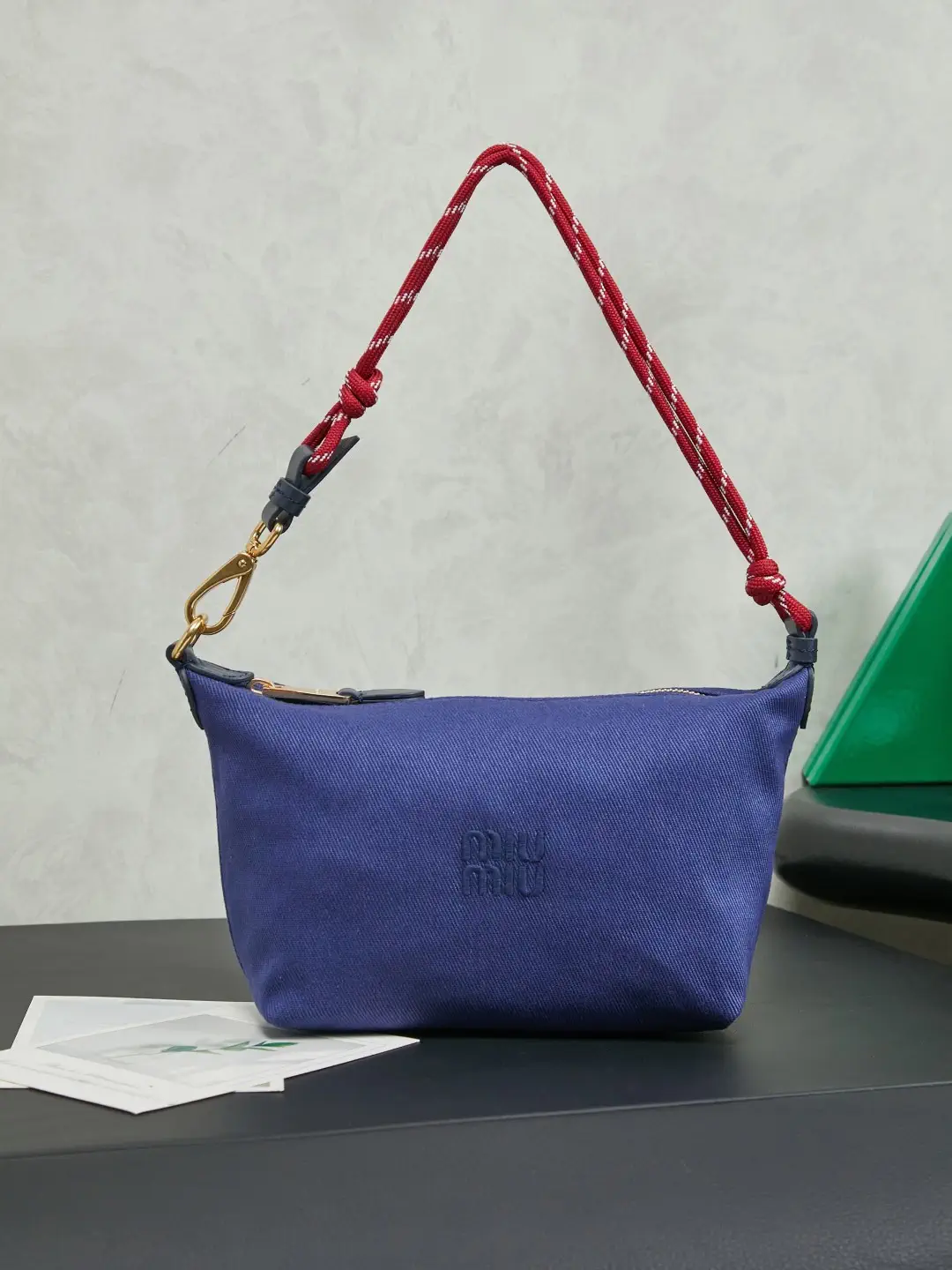 Miu Miu Denim Shoulder Bag image 1