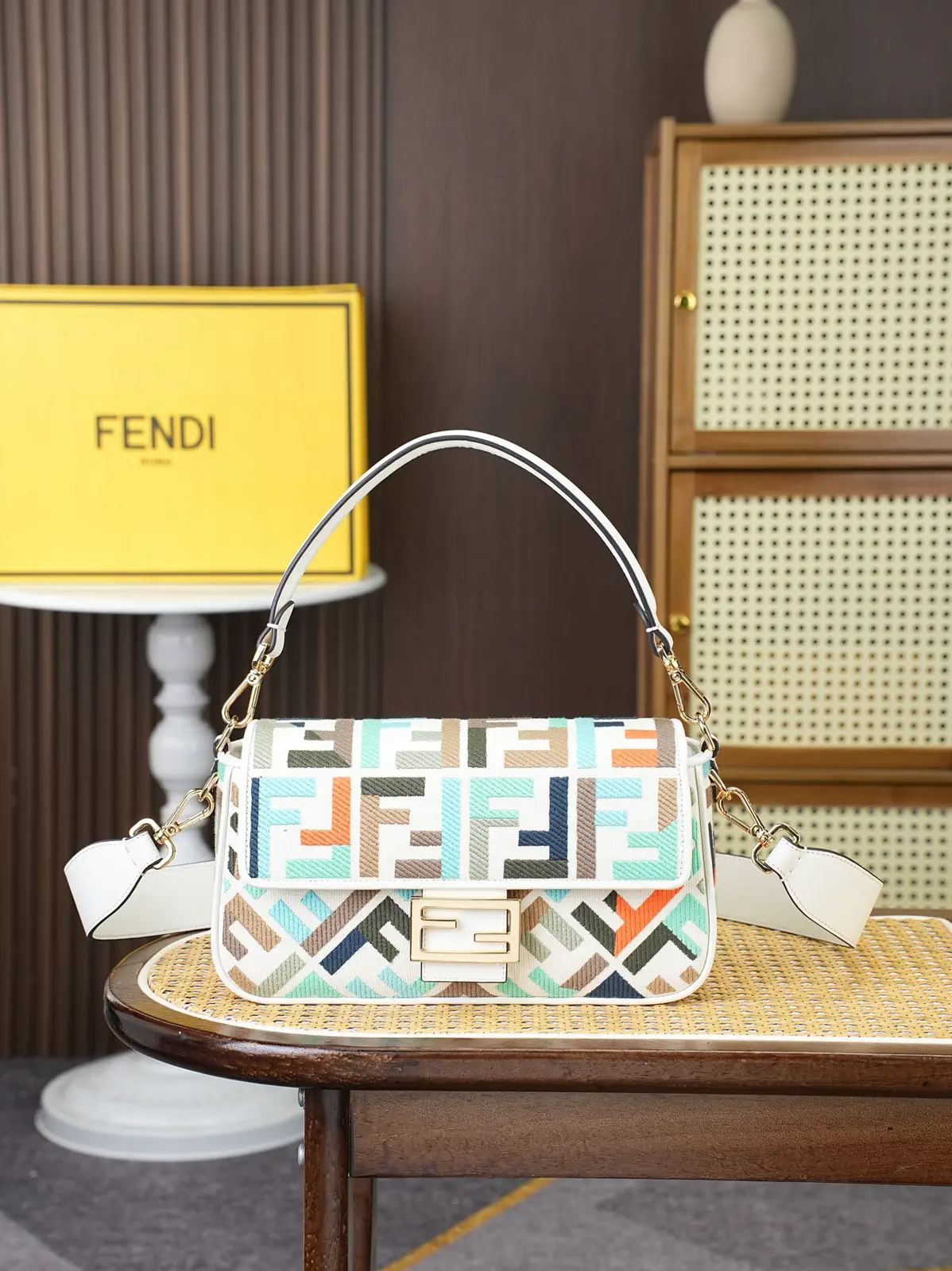 FENDI Baguette Monogram Shoulder Bag image 1
