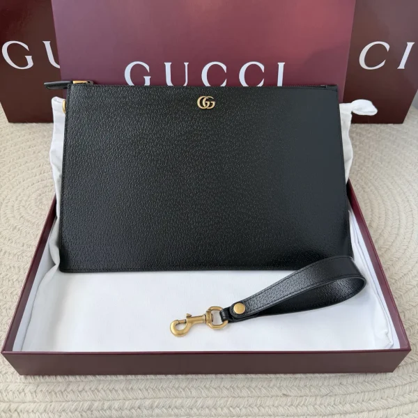 Gucci Black Leather Clutch image 1