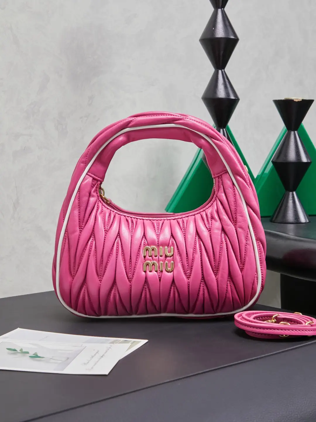 Miu Miu Quilted Top Handle Bag image 1