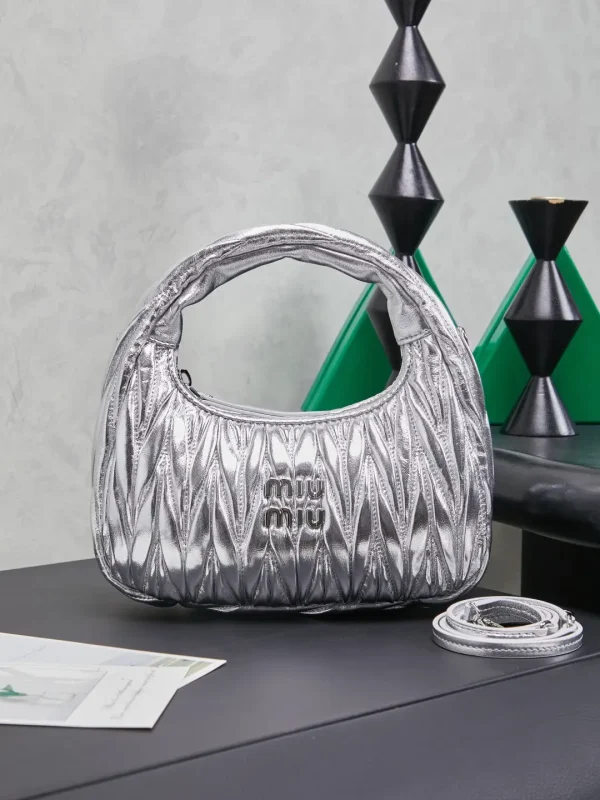 Miu Miu Quilted Metallic Top Handle Bag image 1