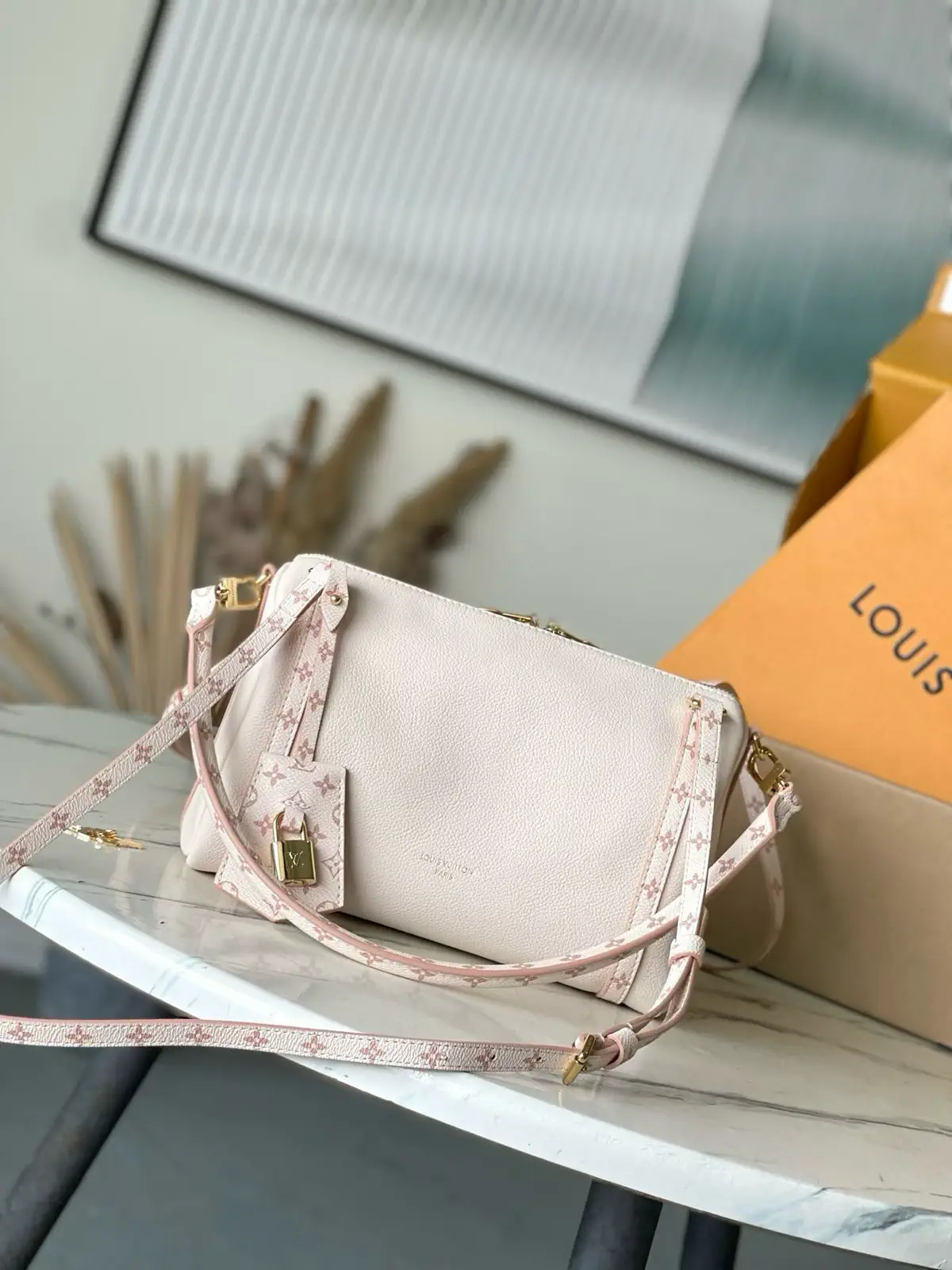 Louis Vuitton Light Pink Monogram Accent Crossbody Bag image 1