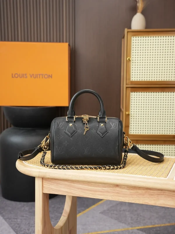 Louis Vuitton Black Monogram Speedy Bandoulière 20 Top Handle Bag image 1