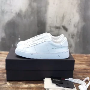 White Studded Platform Sneakers image 1