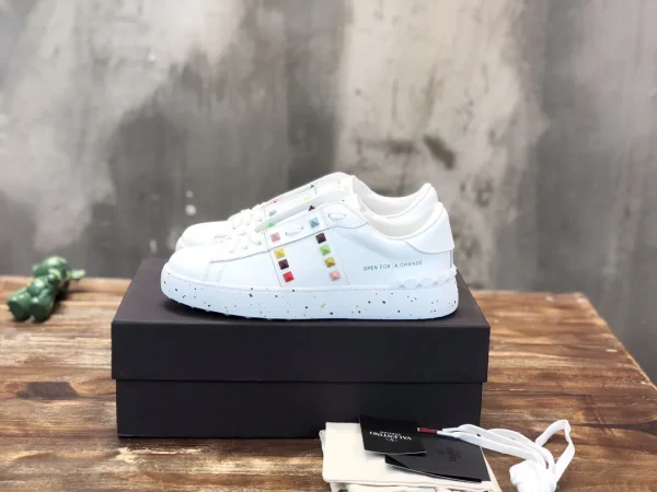 Colorful Studded Platform Sneakers image 1