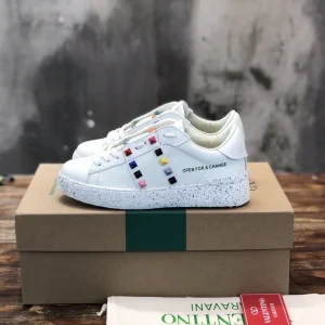 Multicolor Studded Platform Sneakers image 1