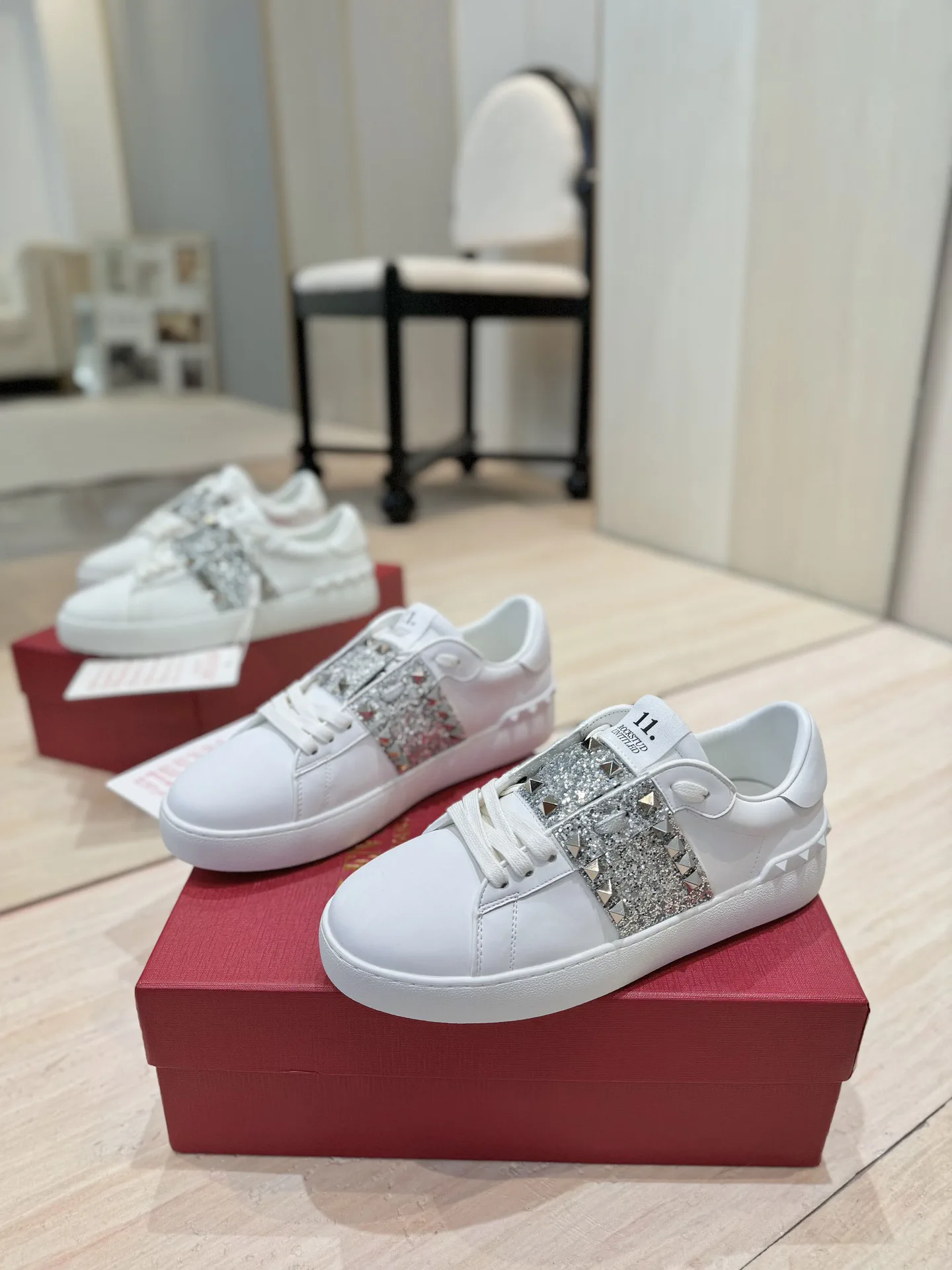 GARAVANI OPEN DISCO Studded Platform Casual Sneakers image 1