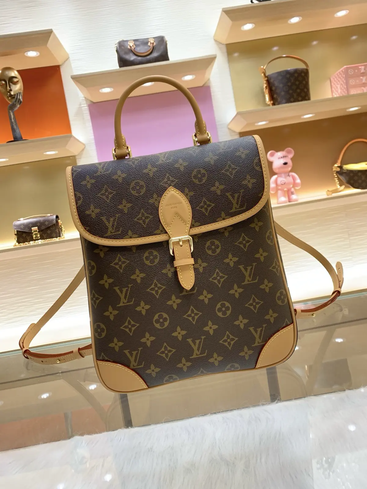 Louis Vuitton Monogram Canvas Backpack image 1