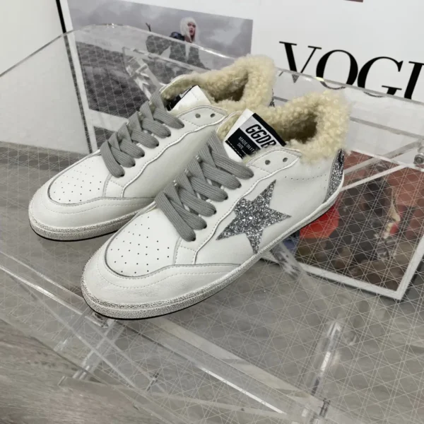 Women's Ballstar Fur-Lined Leather Sneakers image 1