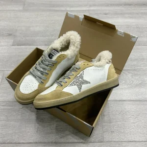 GGDB BALLSTAR Series Shearling Lined Leather Sneakers image 1