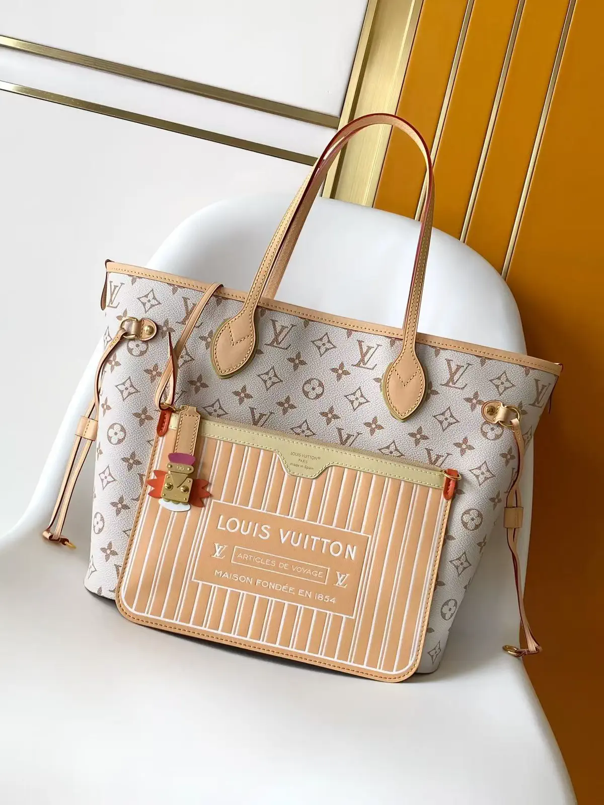 Louis Vuitton Monogram Dune Neverfull MM Tote Bag image 1