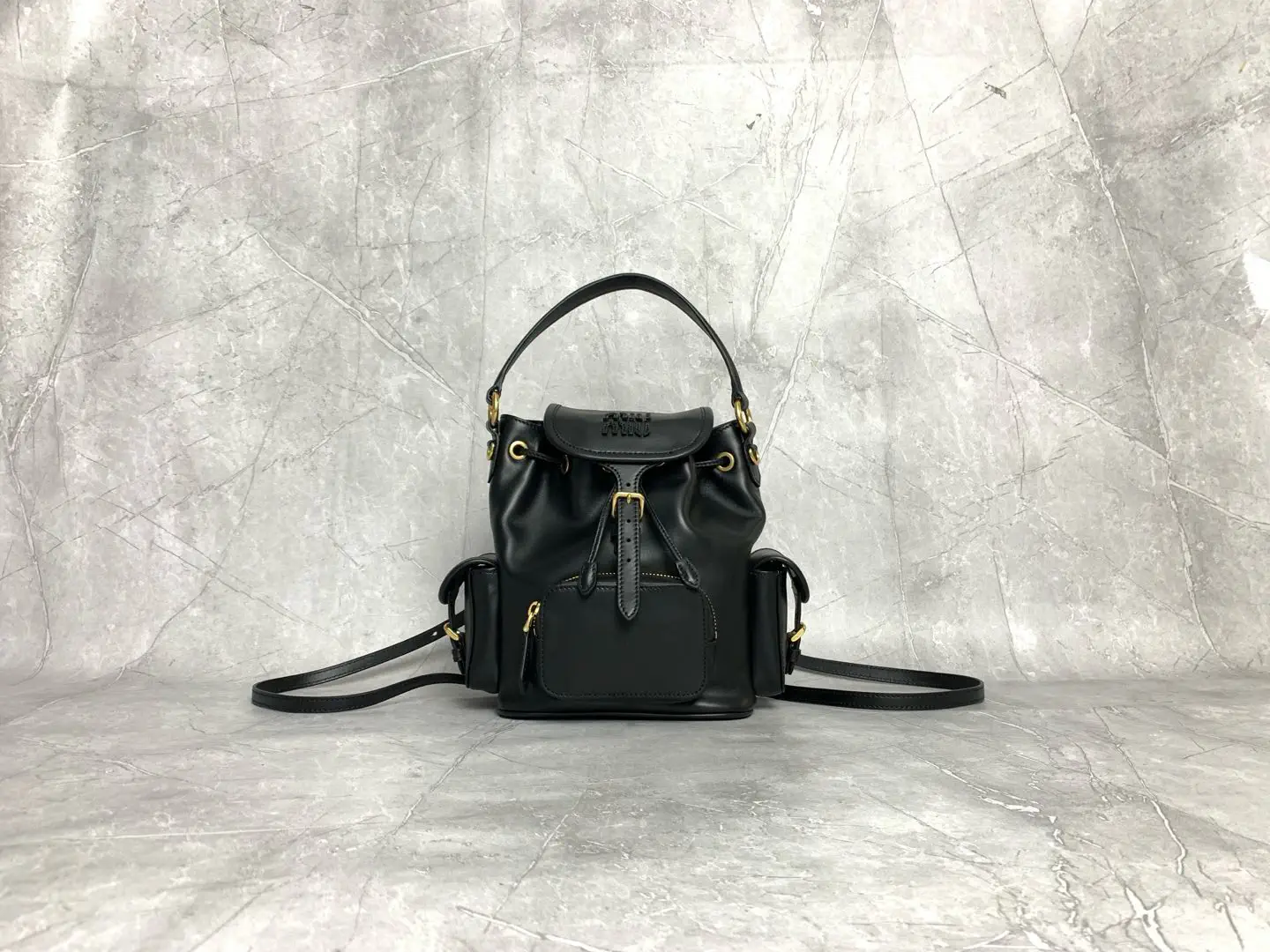 Miu Miu Black Leather Backpack image 1