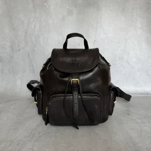Miu Miu Vintage Distressed Leather Backpack image 1