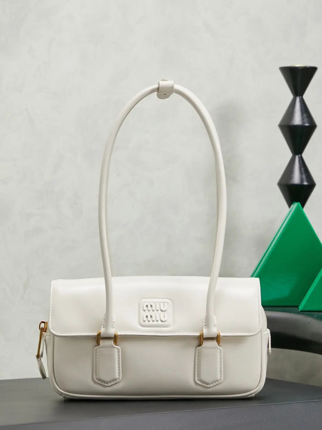 Miu Miu White Arcadia Shoulder Bag image 1