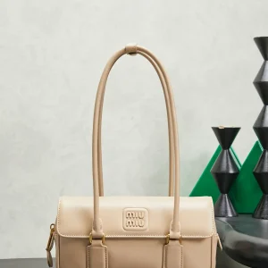 Miu Miu Beige Arcadia Shoulder Bag image 1