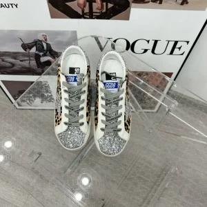 SUPER STAR Series Leopard Print Hidden Heel Sneakers image 1