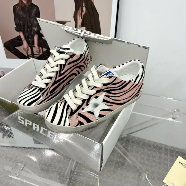 SUPER STAR Zebra Print Hidden Heel Sneakers image 1