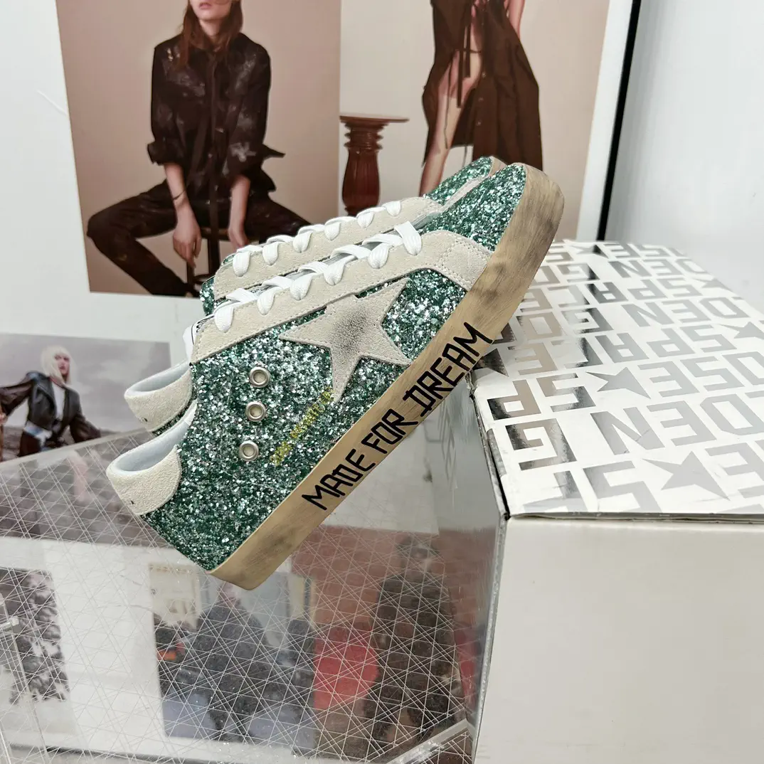 Super Star Printed Edge Series Glitter Sneakers image 1