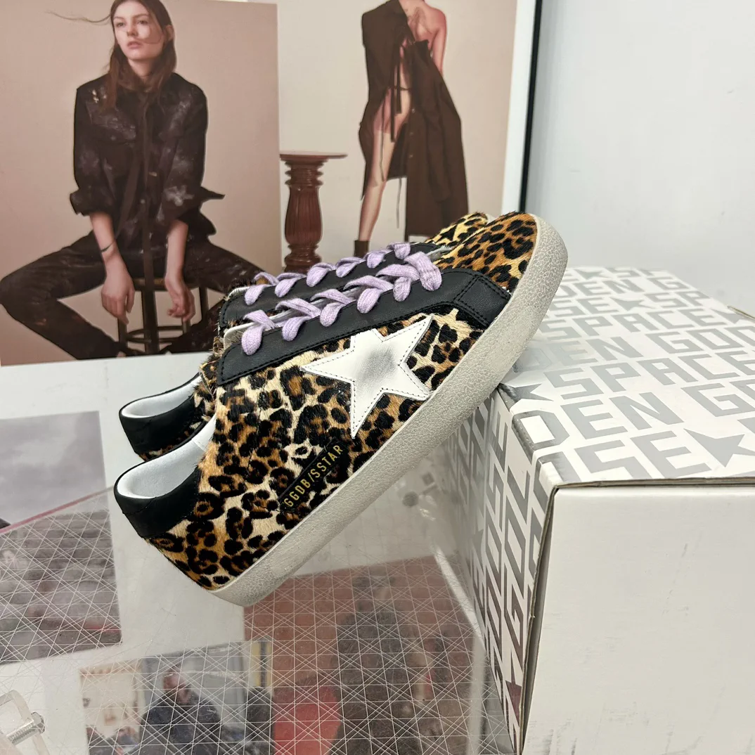 GGDB SUPER STAR Leopard Print Sneakers image 1