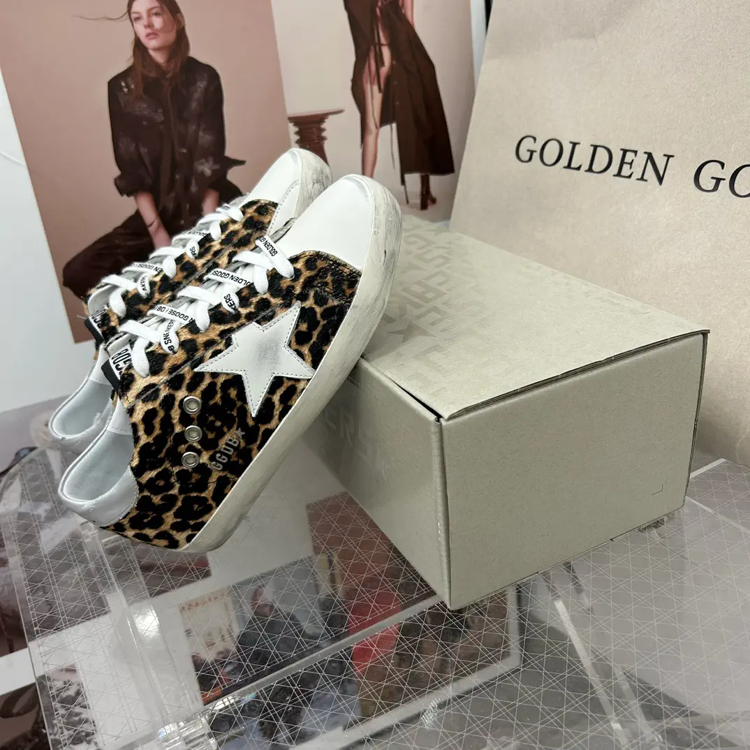 GGDB SUPER STAR Leopard Print Sneakers image 1
