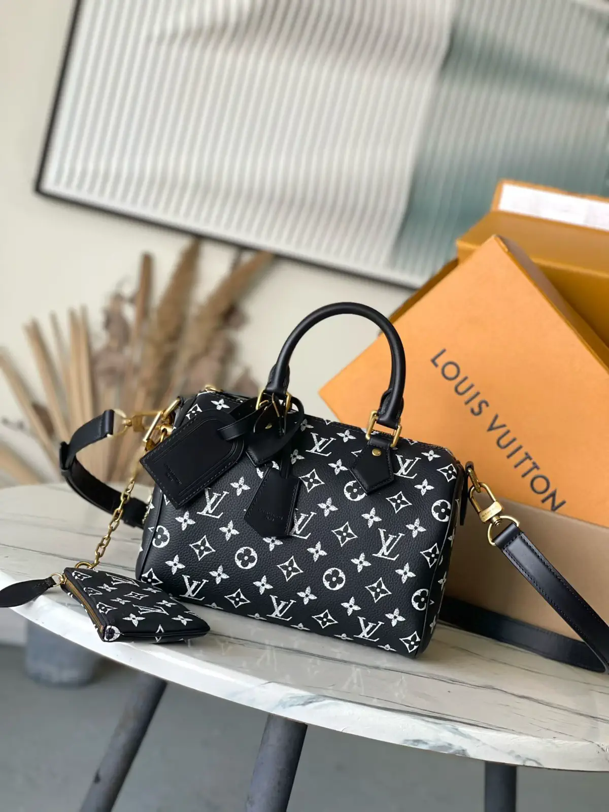 Louis Vuitton Speedy P9 25 Bandoulière Monogram Top Handle Bag image 1