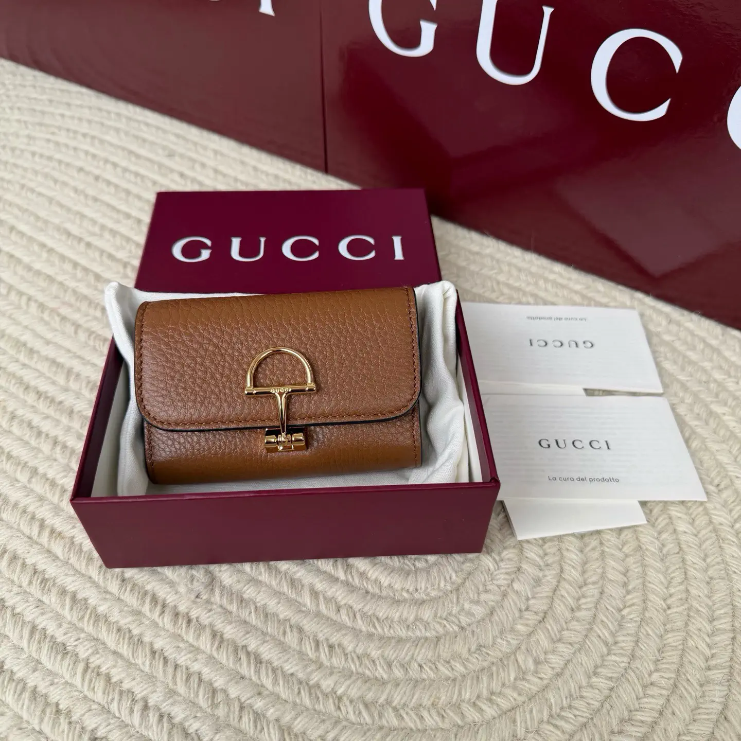 Gucci Brown Leather Wallet image 1