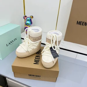 Beige Moon Boot Winter Snow Boots image 1