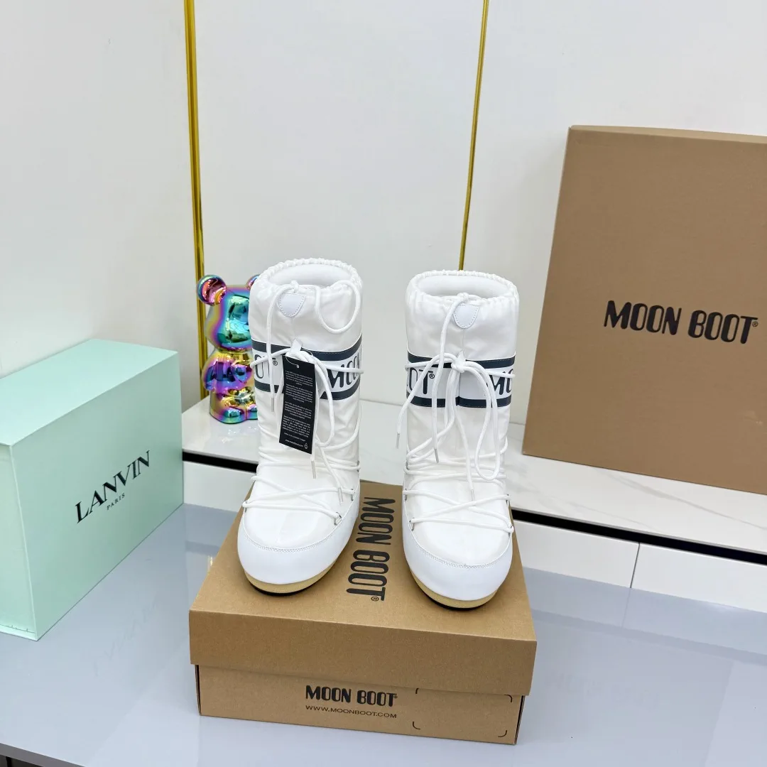 White Moon Boot Winter Snow Boots image 1
