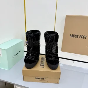 Fuzzy Platform Snow Boots image 1