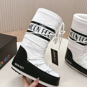 White Moon Boot Winter Snow Boots image 1