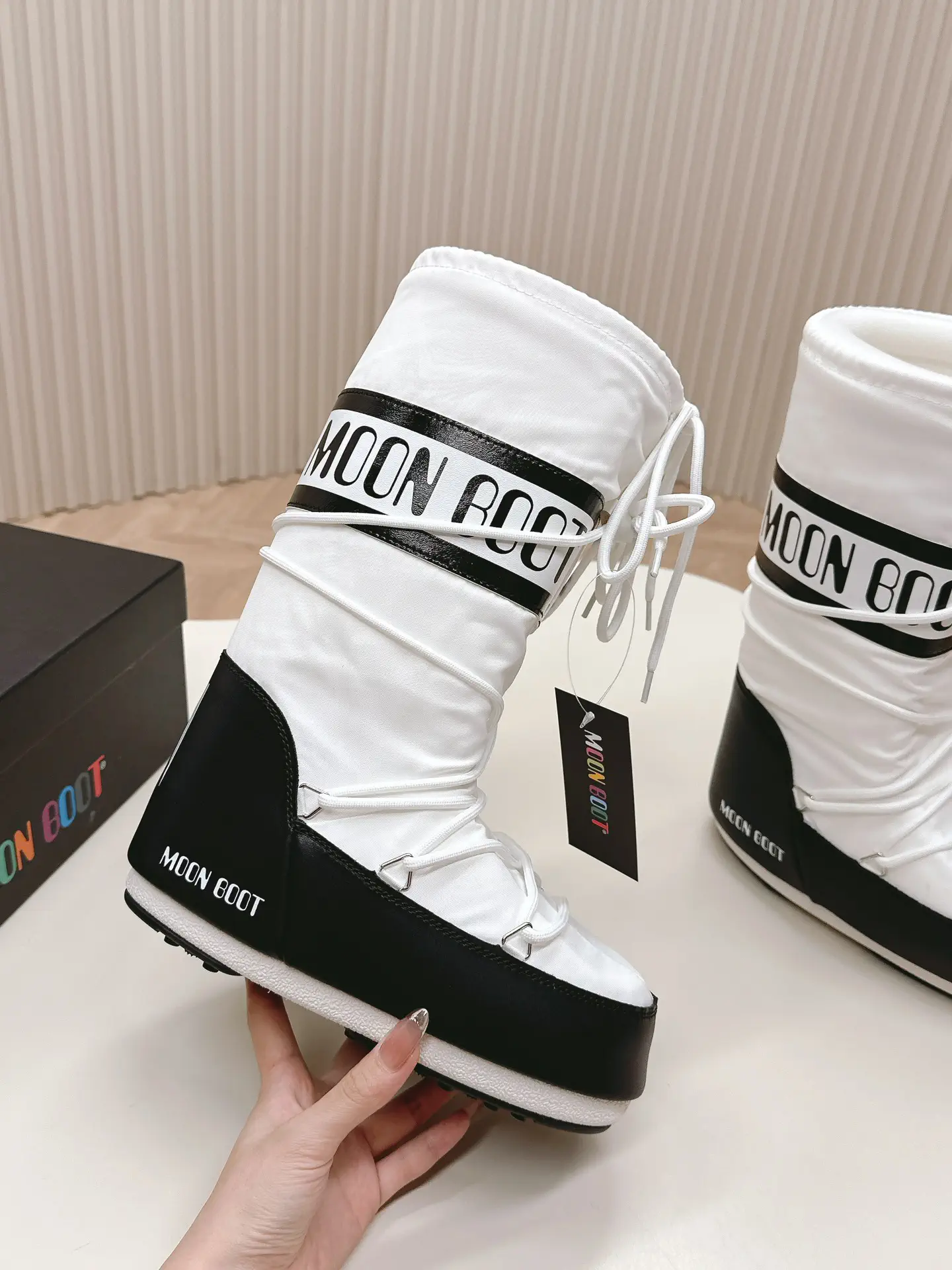 White Moon Boot Winter Snow Boots image 1