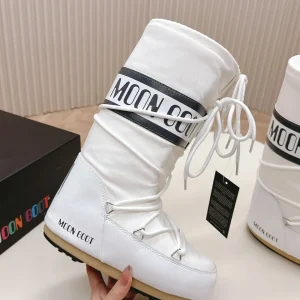 White Moon Boot Winter Snow Boots image 1